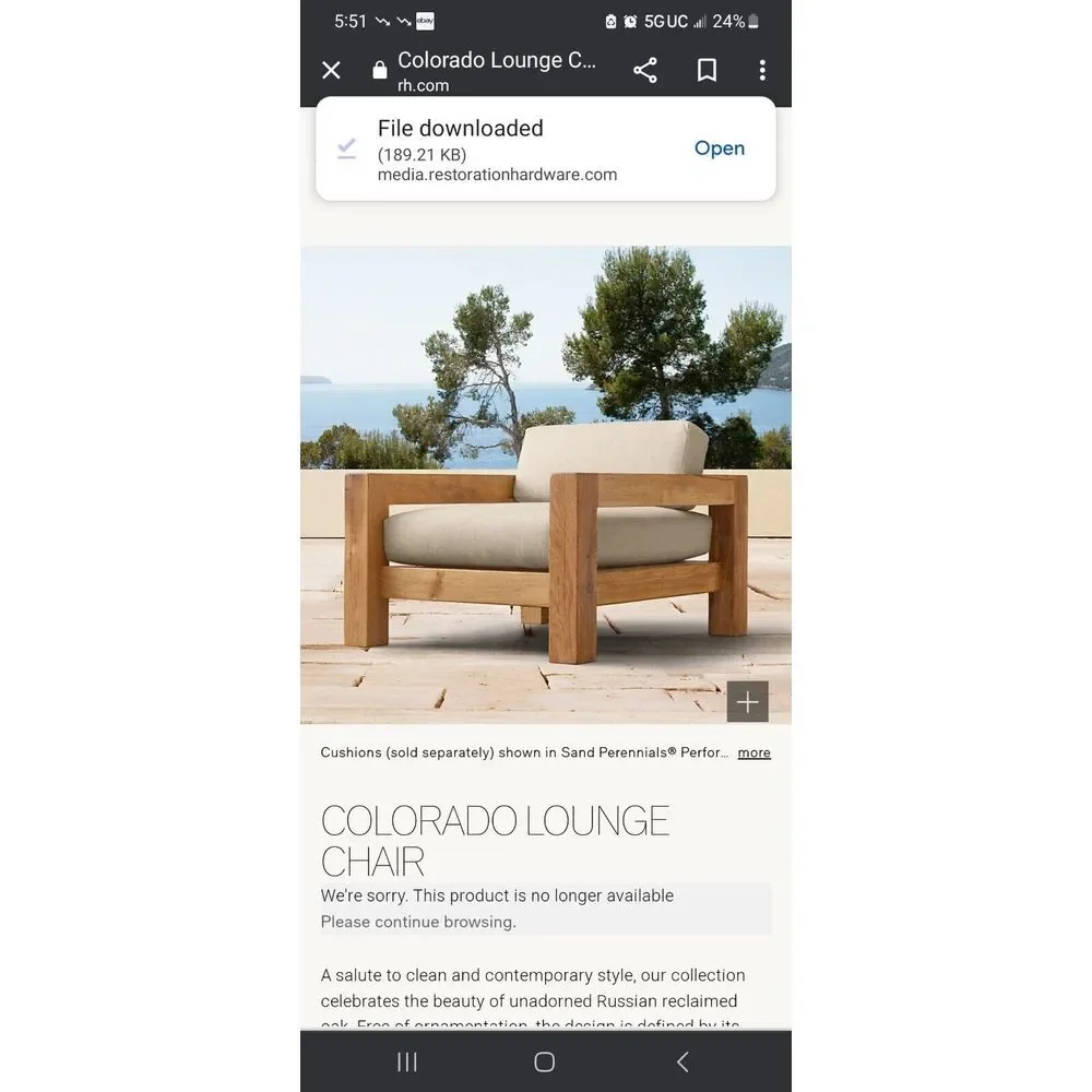 Restoration Hardware Outdoor Lounge Chair Cover In Black For Colorado Chair‎